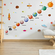 Samolepky na zeď Sluneční soustava