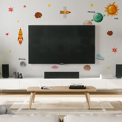 Samolepky na zeď Sluneční soustava