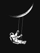 Tričko Moon astronaut